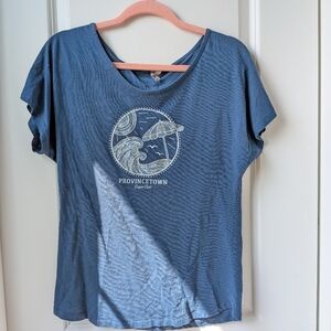 Provincetown Cape Cod Blue Graphic Tee